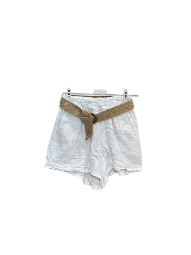 Wholesaler Willow - Cotton gauze shorts with belt