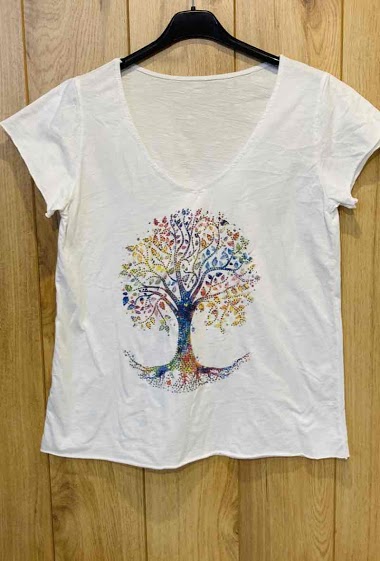 Grossiste Willow - T-shirt avec arbre imprimé