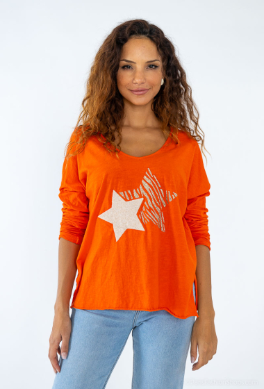 Wholesaler Willow - Double star long sleeves tshirt