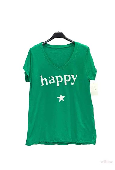 Grossistes Willow - T-shirt Happy