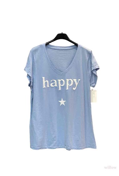 Grossiste Willow - T-shirt Happy