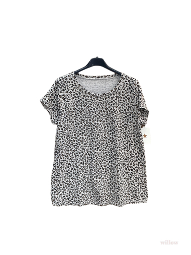 Grossiste Willow - T-shirt leopard col rond