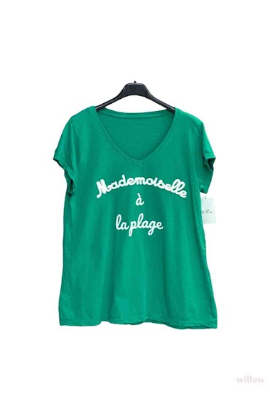 Wholesaler Willow - T-shirt Mademoiselle à la plage