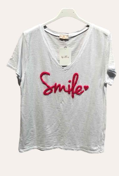 Grossiste Willow - T-shirt Smile manches courtes