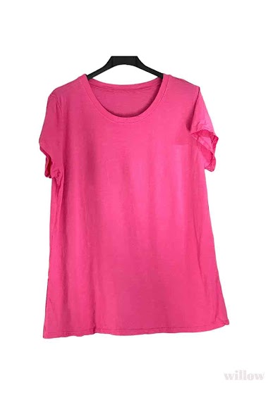 Grossiste Willow - T-shirt uni col rond