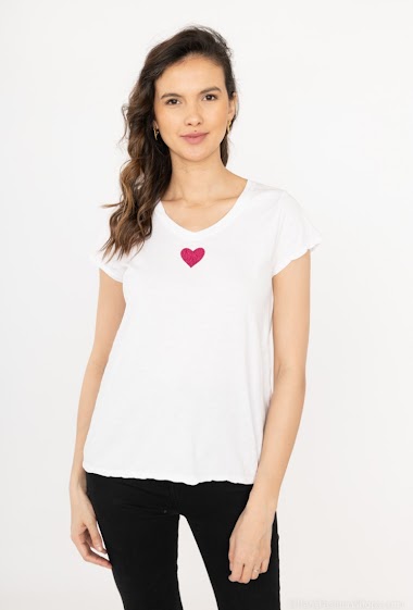 Mayorista Willow - Camiseta corazón