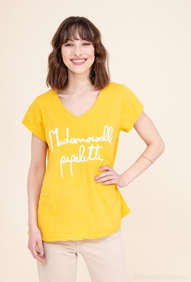 Wholesaler Willow - Mademoiselle pipelette t-shirt