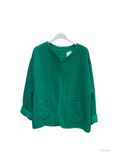 Wholesaler Willow - Round neck cotton gauze jacket