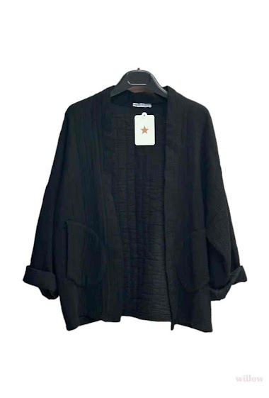 Großhändler Willow - Übergroße Kimono-Jacke aus Baumwollgaze