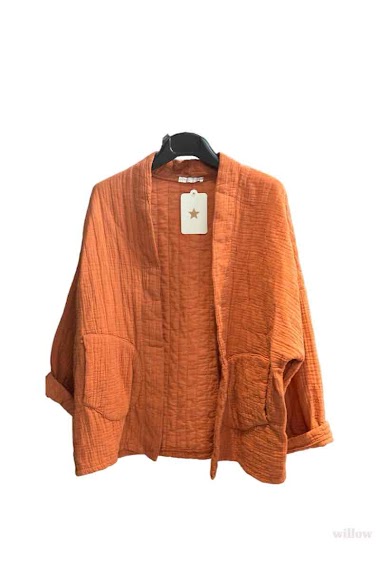 Wholesaler Willow - Kimono oversized jacket in cotton gauze