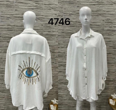 Wholesaler Willy Z - Shirt with eye-shaped sequins on the back