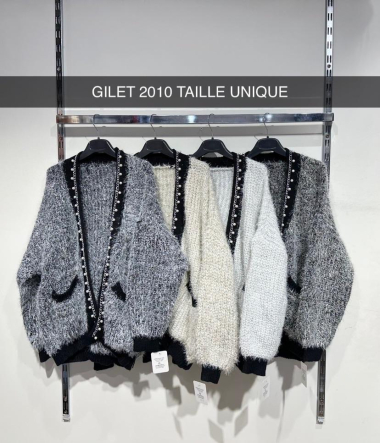 Grossiste Willy Z - Gilet détails perles