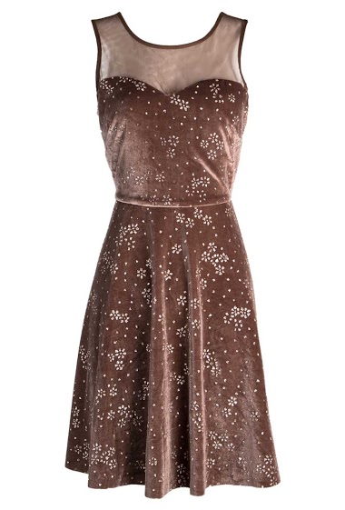 Großhändler WISH BY ANJEE - Glittery velvet dress