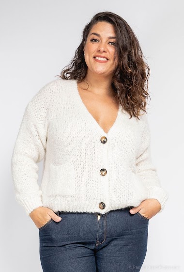 Wholesaler Women - Buttoned knit cardigan