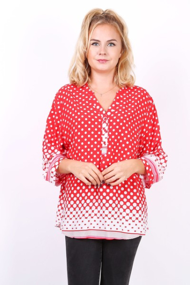 Wholesaler World Fashion - Spotted blouse