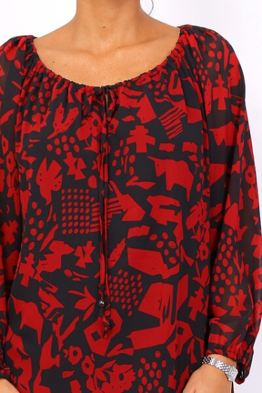 Wholesaler World Fashion - Printed tunic blouse