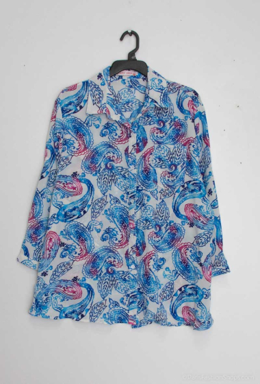 Wholesaler World Fashion - Fluid & casual GT 3/4 sleeve shirt - Printed
