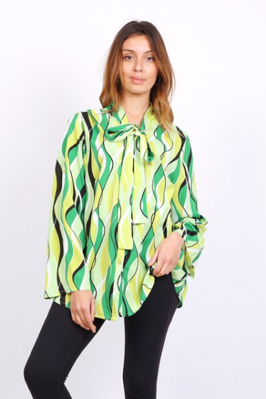 Wholesaler World Fashion - GT long-sleeved fluid & casual shirt - Printed