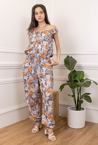 Wholesalers World Fashion - Flower printed jumpsuit