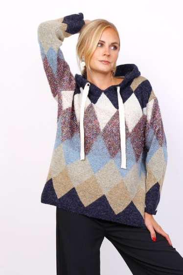 Wholesaler World Fashion - Thick GT sweater with shine