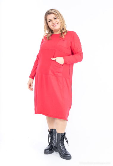 Wholesaler World Fashion - GT long dress sweater with cashmere