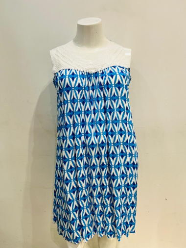 Wholesaler World Fashion - Sleeveless GT lace dress - Printed