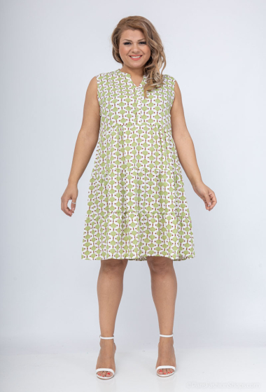 Wholesaler World Fashion - GT sleeveless dress - Printed