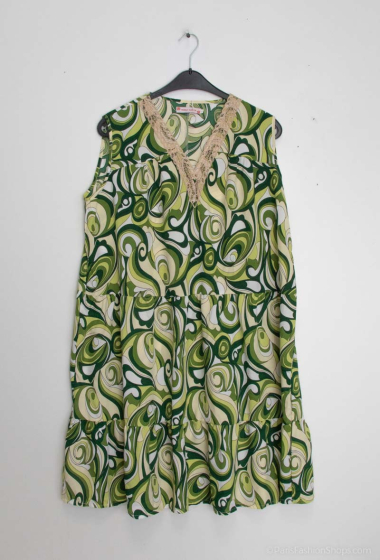 Wholesaler World Fashion - GT sleeveless dress - Printed