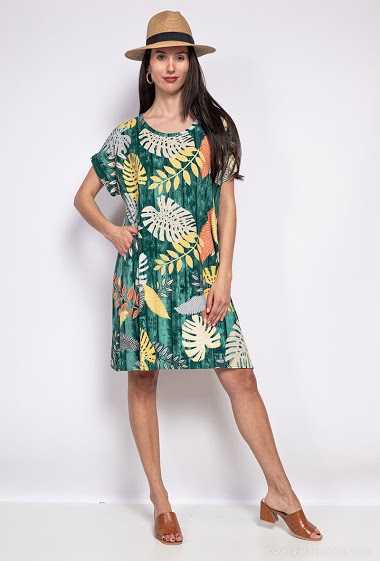 Wholesaler World Fashion - Tropical print dress