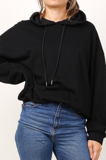 Wholesaler World Fashion - GT sweatshirt with cotton hood - Plain