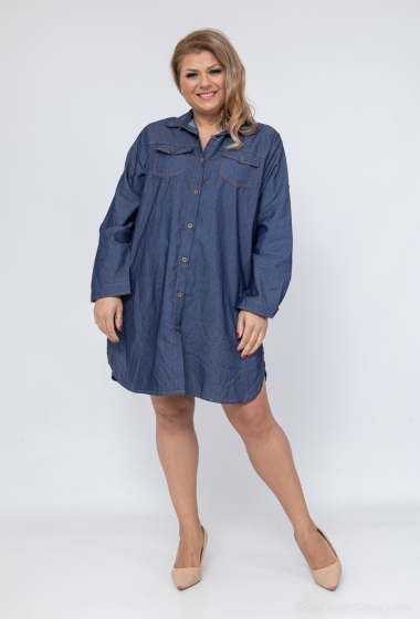 Wholesaler World Fashion - Flowy & casual GT long-sleeved tunic - Jeans