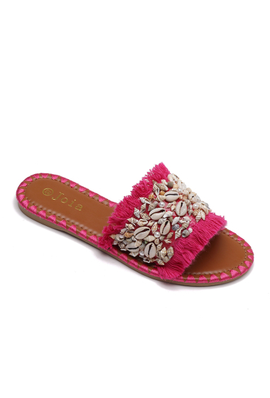 Wholesaler JOIA PARIS - FLAP SHOES WITH SHELL BEADS SS-207