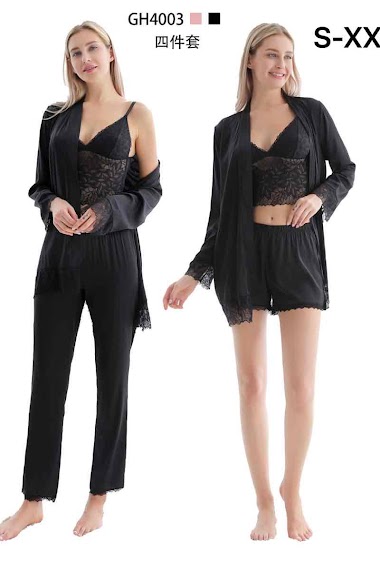 Primark Black Satin pjs  Clothes, Pajama fashion, Girls dress outfits