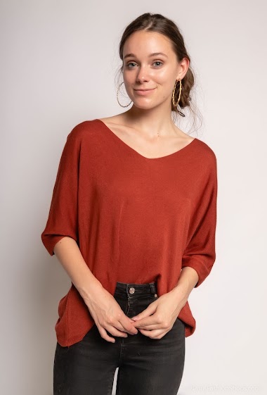 Grossiste Y Fashion - Pull avec manches courtes