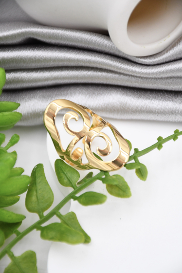 Wholesaler ROSA - Adjustable stainless steel ring