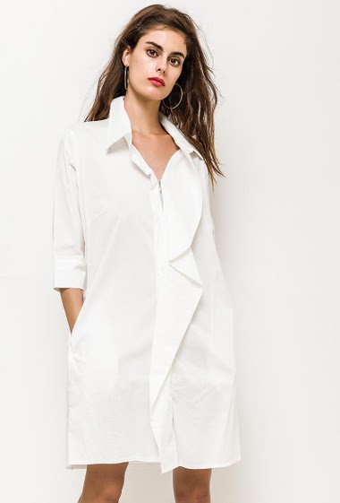 Wholesaler YOURS Paris - Frill cotton dress