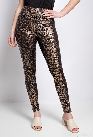Wholesaler Yu&Me - Python gold leggings