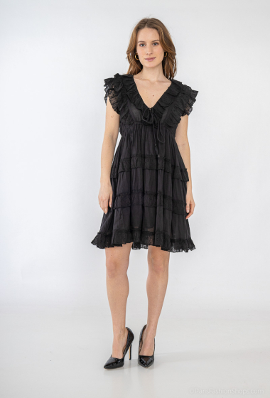 Wholesaler Yu&Me - Short dress with ruffles