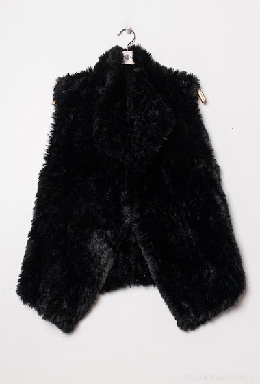 Wholesaler Yu&Me - Sleeveless faux fur jacket