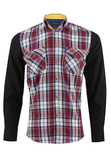 Wholesaler Yves Enzo - Checks shirt slim fit