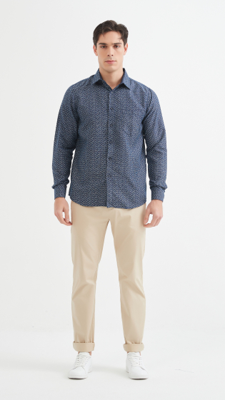 Wholesaler Yves Enzo - Shirt POKER prints comfort fit