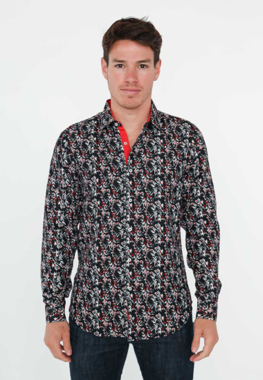 Großhändler Yves Enzo - Slim-Fit-Hemd mit Muster