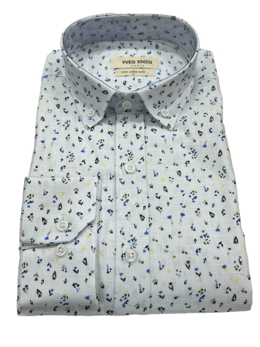 Wholesaler Yves Enzo - Patterned cotton voile shirt VOI-T35