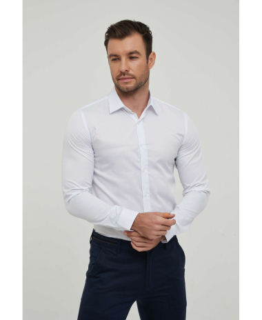 Wholesaler Yves Enzo - Sky blue shirt slim fit