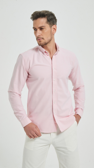 Großhändler Yves Enzo - Royal Oxford-Hemd aus 100 % Baumwolle