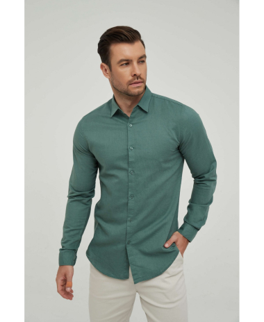 Wholesaler Yves Enzo - Linen shirt comfort fit - LEO