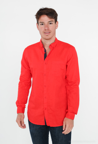 Großhändler Yves Enzo - Hemd aus leinen mit komfort schnitt