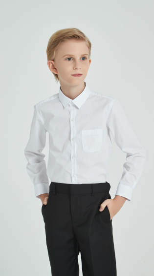 Wholesaler Yves Enzo - Kids shirts 6 to 16 years - White