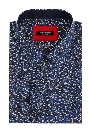 Wholesaler Yves Enzo - Large size shirt with POKER patterns from XL to 5XL