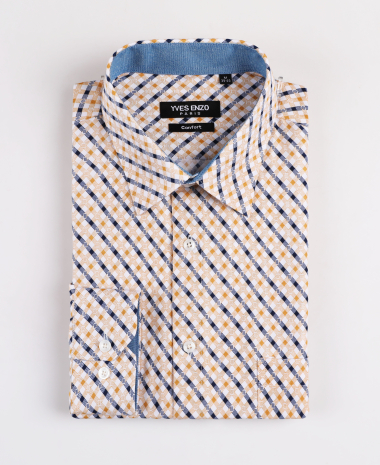 Wholesaler Yves Enzo - Shirt AMBITO prints comfort fit